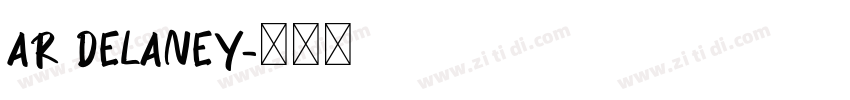 AR DELANEY字体转换